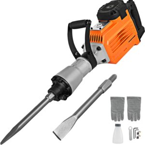 TOTOOL 3600W Electric Demolition Jack Hammer with Chisels