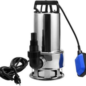 High Efficiency 1.5HP Stainless Steel Sump Pump with 4356 GPH Flow Rate & Automatic Float Switch